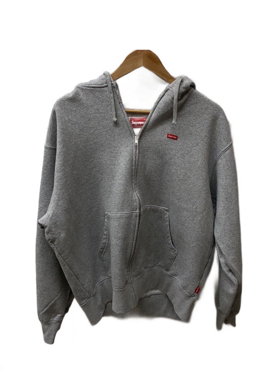 Supreme◆25AW/Small Box Zip Up Hooded Sweatshirt/M/コットン/GRY/? NULL ?