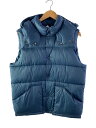 【中古】THE NORTH FACE◆ダウンベスト/L/ポリエステル/BLU/無地/NY81932【メンズウェア】