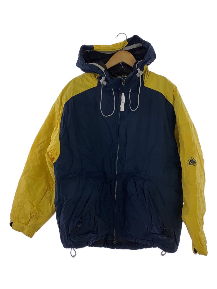 【中古】NIKE ACG◆ブルゾン/M/ナイロン/ネイビー/無地【メンズウェア】