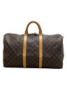 【中古】LOUIS VUITTON◆キーポル50_モノグラム・キャンバス_BRW/PVC/BRW【バッグ】