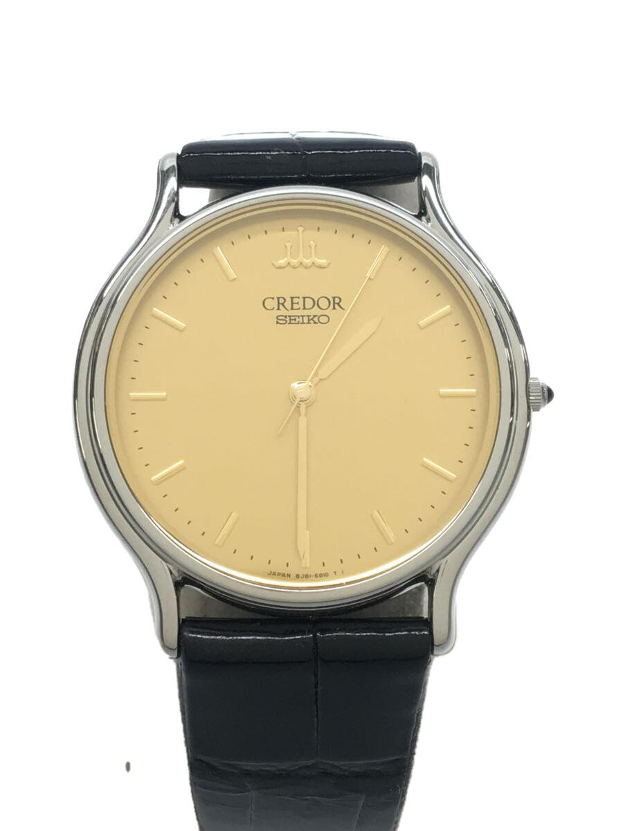 【中古】SEIKO◆CREDOR/クォーツ腕時計