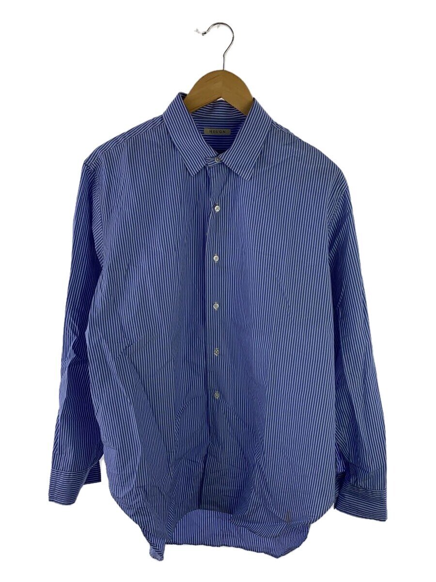 【中古】HEUGN◆長袖シャツ/3/コットン/ブルー/SHIRT097【メンズウェア】