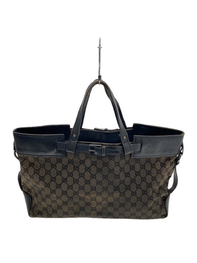 【中古】GUCCI◆トートバッグ_GGキャンバス/キャンバス/BRW【バッグ】 【中古】GUCCI◆トートバッグ_GGキャンバス/キャンバス/BRW【バッグ】