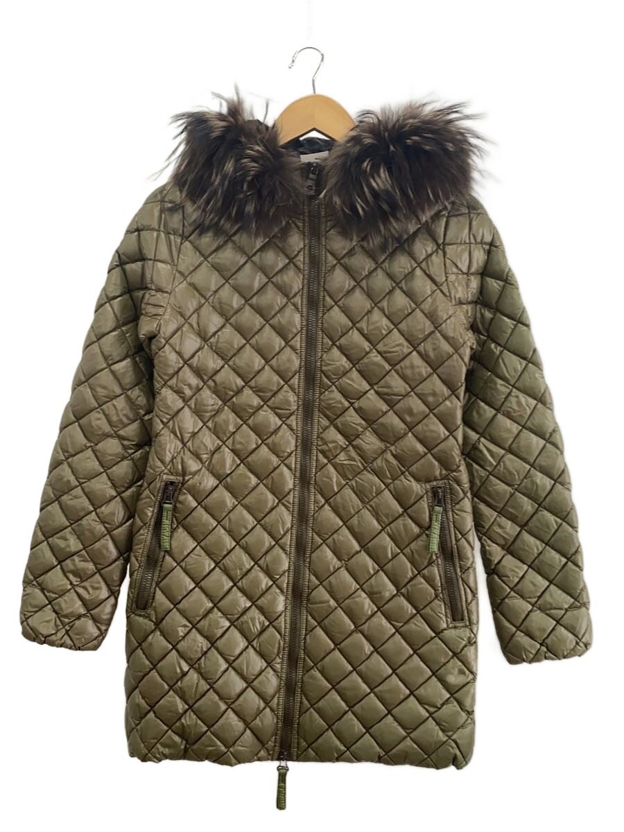 【中古】DUVETICA◆Acca/ラクーンファー/ロングダウンジャケット/40/ナイロン/BEG/ ...