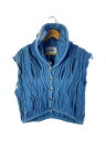 【中古】COOGI◆ニットベスト(厚手)/SS/コットン/BLU【メンズウェア】