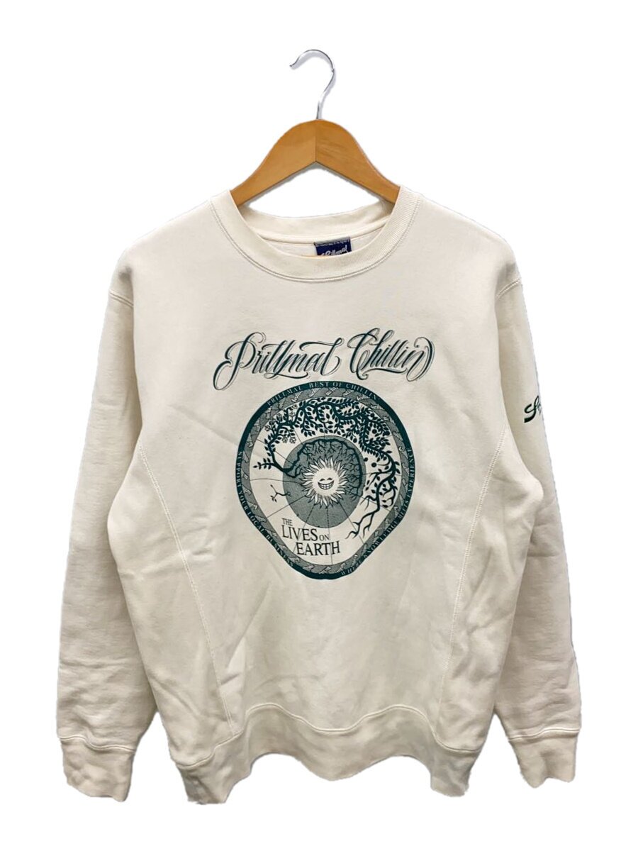 PRILLMAL/lives on earth crew neck sweat/スウェット/M/CRM/9900-92N