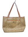 【中古】COACH◆トートバッグ/--/BEG/総柄【バッグ】(4)