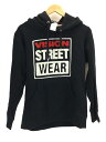 【中古】VISION STREET WEAR◆パーカー/L/コットン/BLK【レディースウェア】