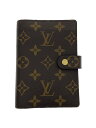 【中古】LOUIS VUITTON◆アジェンダPM_モノグラム_BRW/レザー/BRW/総柄/レディース【服飾雑貨他】