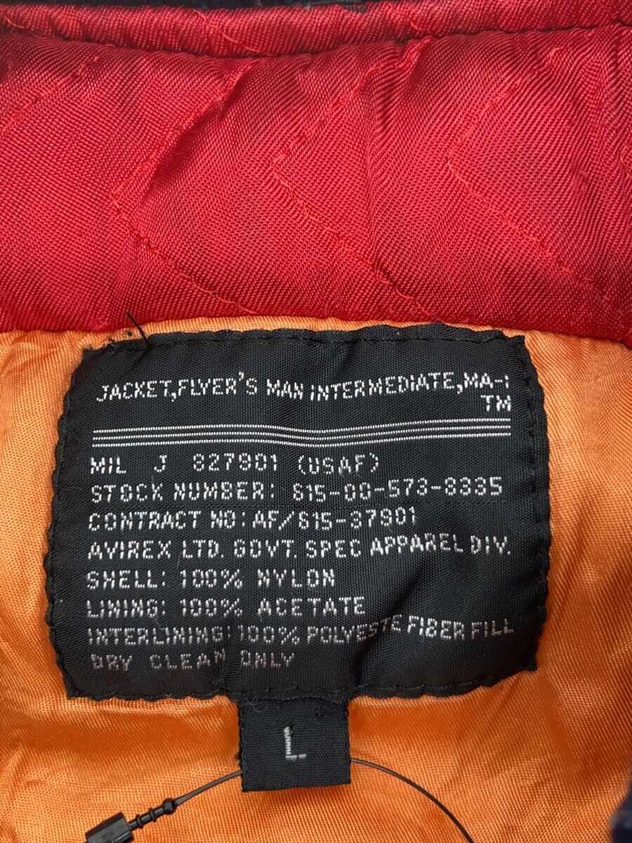 【中古】AVIREX◆フライトジャケット/L/ナイロン/NVY/815-00-573-3335//【メンズウェア】