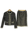 【中古】Harrods◆セットアップ/2/コットン/BLK/15500141【レディースウェア】