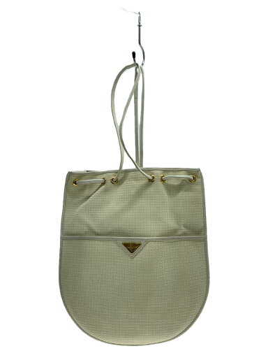 【中古】YVES SAINT LAURENT◆トートバッグ/--/アイボリー/無地/ヴィンテージ【バッグ】 【中古】YVES SAINT LAURENT◆トートバッグ/--/アイボリー/無地/ヴィンテージ【バッグ】