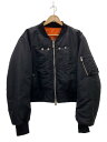 【中古】TAKAHIROMIYASHITA TheSoloist.◆ブルゾン/TWO-WAY CROPPED BOMBER JACKET/46/ナイロン/BLK/0018BAW23【メンズウェア】
