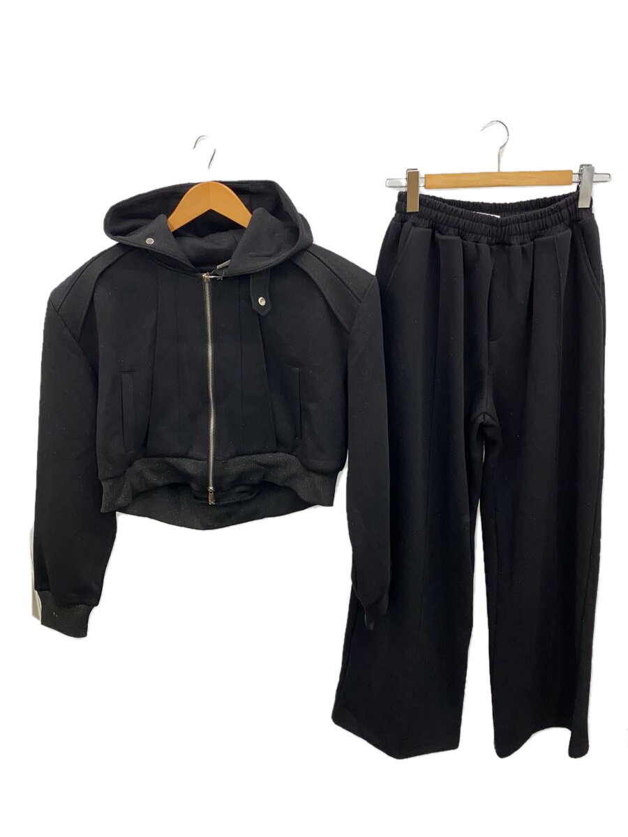 【中古】ARGUECULTURE/セットアップ/M/コットン/BLK【メンズウェア】