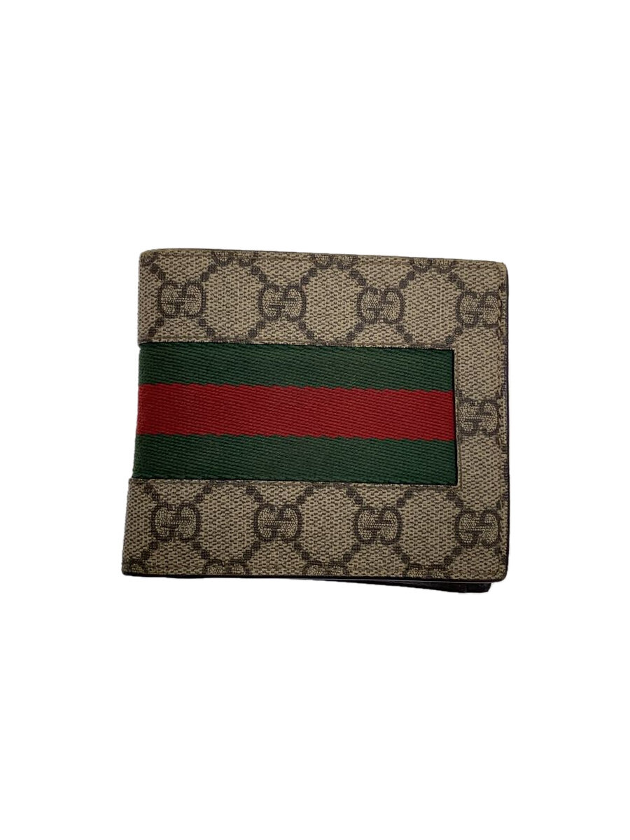 【中古】GUCCI◆2つ折り財布/レザー/マルチカラー/総柄/メンズ//【服飾雑貨他】