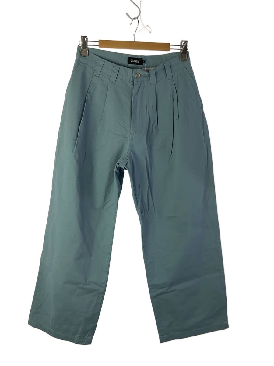 【中古】X-LARGE◆2TUCK CHINO PANTS/ボトム/32/コットン/BLU/101242031015【メンズウェア】