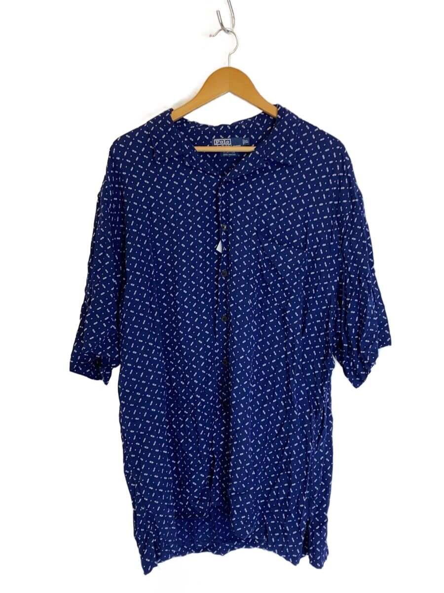 【中古】POLO RALPH LAUREN◆アロハシャツ/XL/レーヨン/NVY/総柄/CLAYTON【メンズウェア】