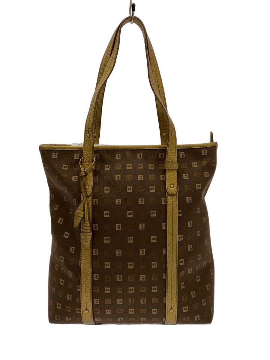 BALLY - 【中古】BALLY◆Bジャガード/トートバッグ/BRW/総柄【バッグ】