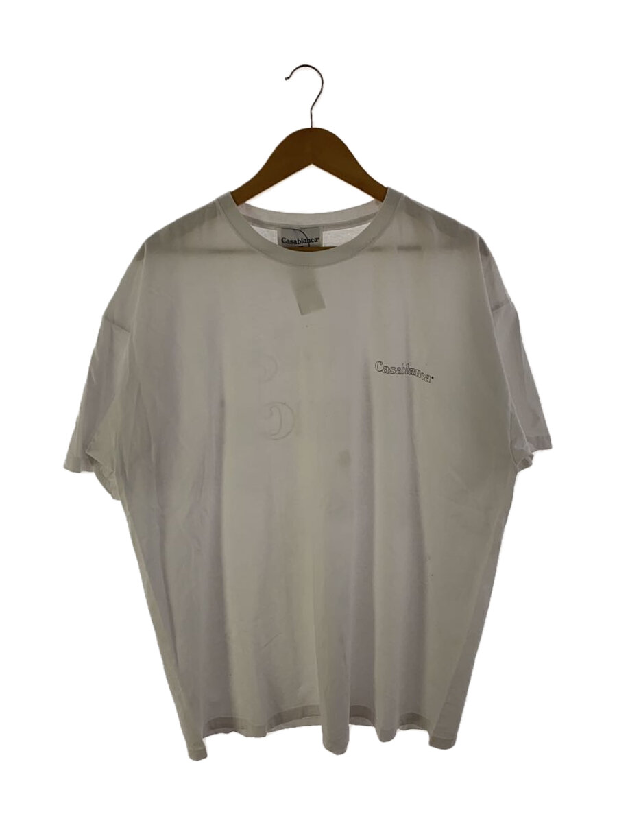 【中古】CASABLANCA◆カサブランカ/Tシャツ/XXL/コットン/WHT【メンズウェア】