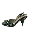 【中古】MIU MIU◆パンプス/35/GRN【シューズ】