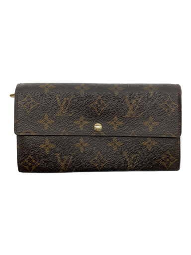 【中古】LOUIS VUITTON◆1)ポルト・フォイユ・サラ_モノグラム・キャンバス_BRW/PVC/BRW/モノグラム/レディース【服飾雑貨他】 【中古】LOUIS VUITTON◆1)ポルト・フォイユ・サラ_モノグラム・キャンバス_BRW/PVC/BRW/モノグラム/レディース【服飾雑貨他】