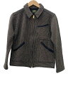 【中古】BARNS◆ジャケット/M/コットン/BLK【メンズウェア】