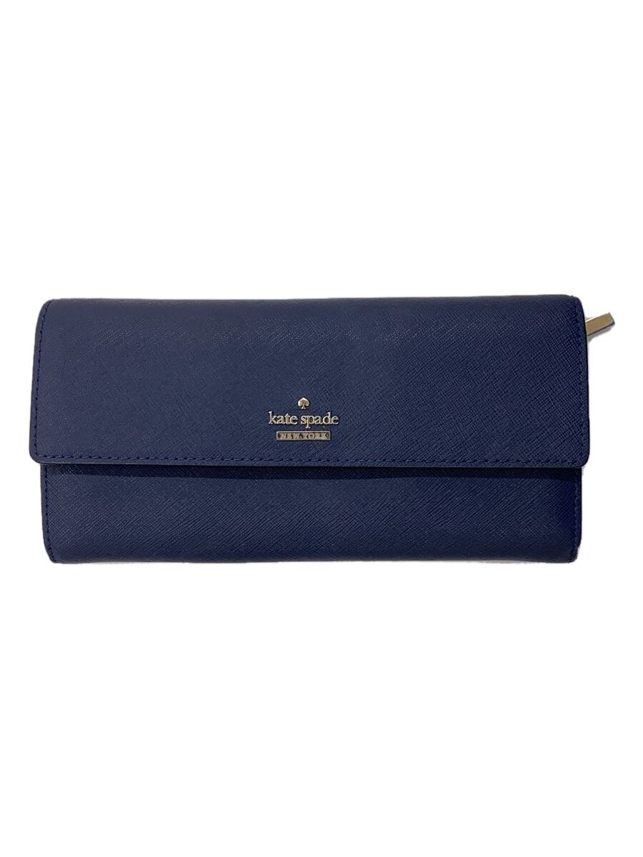 【中古】kate spade new york◆長財布/--/NVY/レディース【服飾雑貨他】