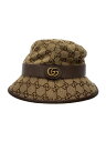 【中古】GUCCI◆バケットハット/M/キャンバス/BEG/総柄/メンズ/576587 4HG62【服飾雑貨他】