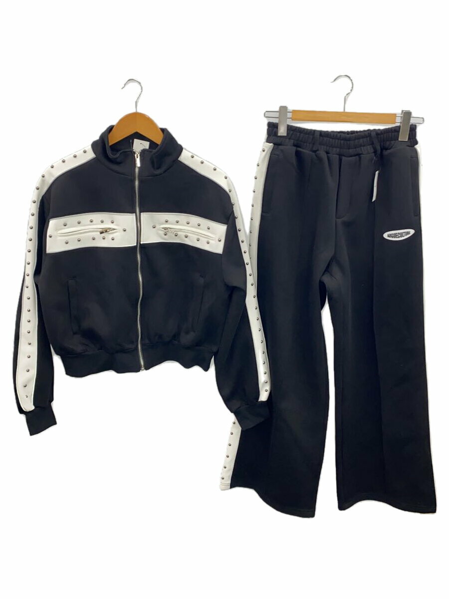 【中古】ARGUECULTURE/セットアップ/M/コットン/BLK【メンズウェア】