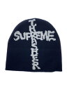 【中古】Supreme◆ニットキャップ/--/アクリル/BLK/メンズ【服飾雑貨他】