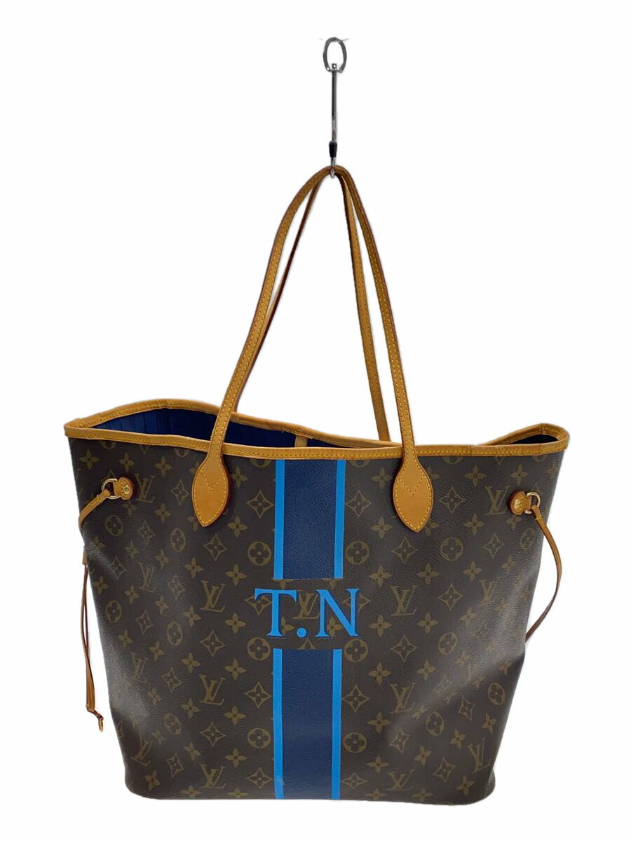 【中古】LOUIS VUITTON◆1)ネヴァーフルMM_モノグラム・キャンバス_BRW/PVC/BRW【バッグ】