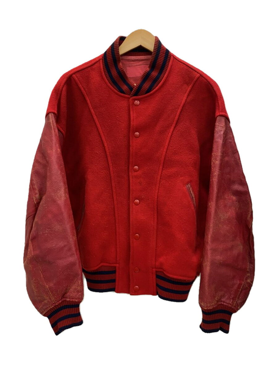 【中古】スタジャン/--/ウール/RED【メンズウェア】