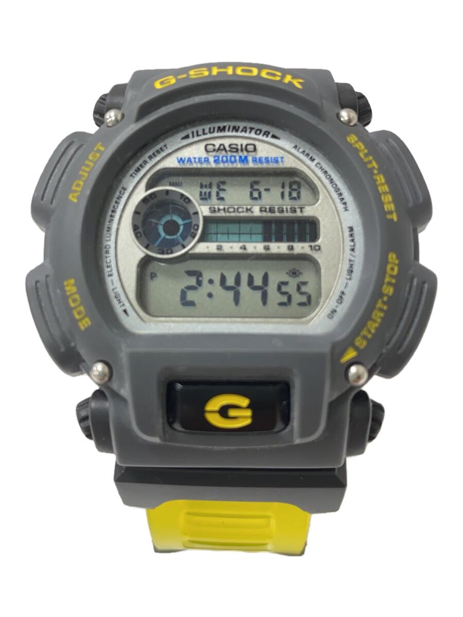 【中古】CASIO◆クォーツ腕時計・G-SHOCK/デジタル/ラバー/GRY/GRY【服飾雑貨他】