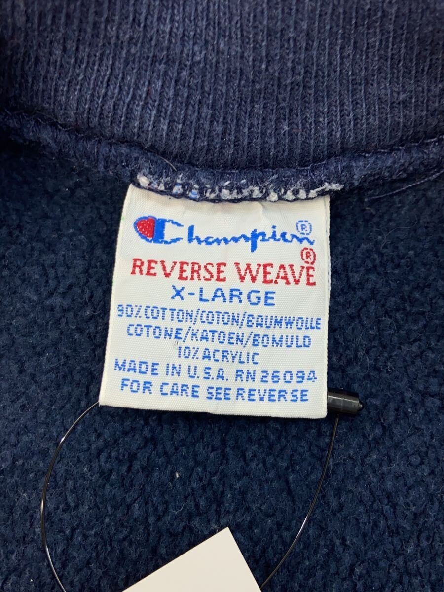 【中古】Champion◆Vintage/90s/USA製/REVERSE WEAVE/刺繍タグ/スウェット/XL/ネイビー【メンズウェア】