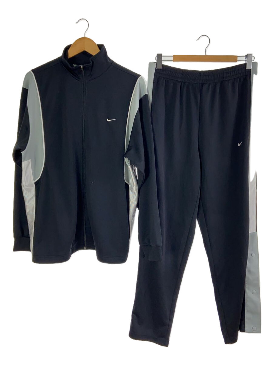 【中古】NIKE◆セットアップ/L/ポリエステル/BLK/無地【メンズウェア】