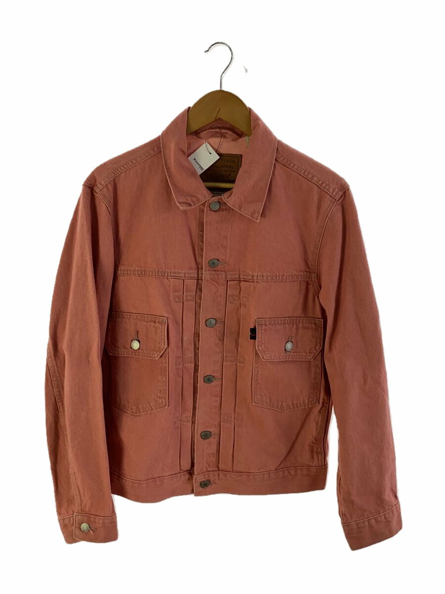 【中古】LEVI’S PREMIUM◆Gジャン/S/コットン/PNK/無地/56862-0008【メンズウェア】