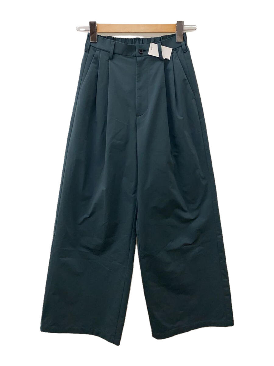 【中古】Graphpaper◆HIGH GAUGE JERSEY EASY WIDE PANTS/ボトム/0/GRN/無地/パンツ/【レディースウェア】