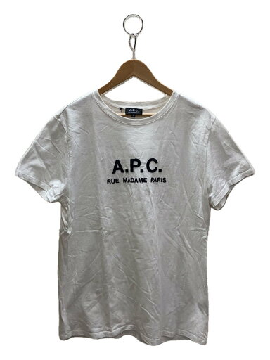 【中古】A.P.C.◆Tシャツ/L/コットン/WHT/24243-1-90131//【メンズウェア】 【中古】A.P.C.◆Tシャツ/L/コットン/WHT/24243-1-90131//【メンズウェア】