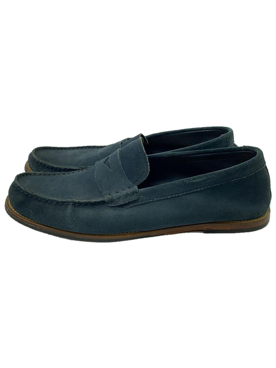 【中古】Clarks◆ローファー/26.5cm/NVY/スウェード【シューズ】