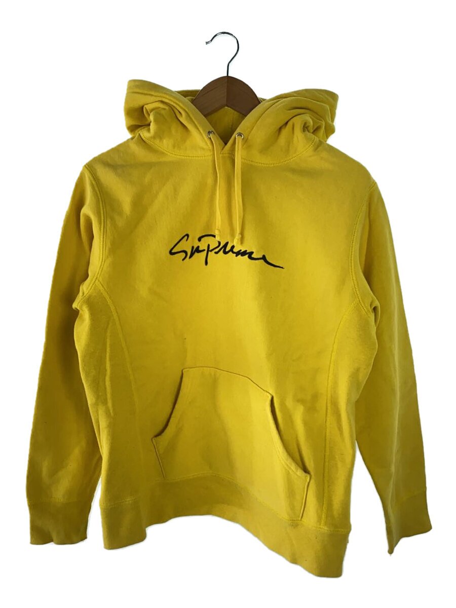 【中古】Supreme◆18AW/Classic Script Hooded Sweatshirt/パーカー/S/コットン/YLW//【メンズウェア】