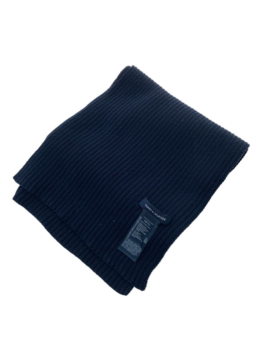 【中古】TOMMY HILFIGER◆マフラー/コットン/NVY/メンズ/C8878D2877【服飾雑貨他】