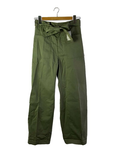 【中古】DRAWER◆24ss/ギャバジンベルトパンツ/34/コットン/グリーン/6514-299-1421【レディースウェア】 【中古】DRAWER◆24ss/ギャバジンベルトパンツ/34/コットン/グリーン/6514-299-1421【レディースウェア】