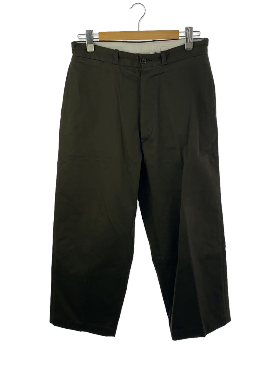 【中古】BLURHMS◆ストレートパンツ/3/コットン/KHK/無地/broots24f20【メンズウェア】