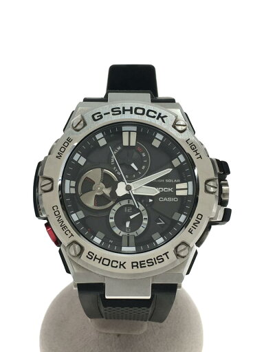 【中古】CASIO◆ソーラー腕時計/アナログ/ラバー/BLK/BLK/GST-B100//【服飾雑貨他】 【中古】CASIO◆ソーラー腕時計/アナログ/ラバー/BLK/BLK/GST-B100//【服飾雑貨他】