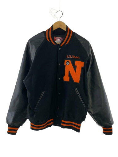 【中古】スタジャン/XL/ウール/BLK【メンズウェア】 【中古】スタジャン/XL/ウール/BLK【メンズウェア】