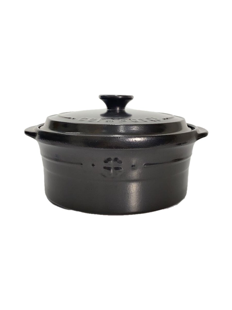 【中古】cerapot/鍋/容量:3.5L/サイズ:26cm/2点セット/BLK【キッチン用品】