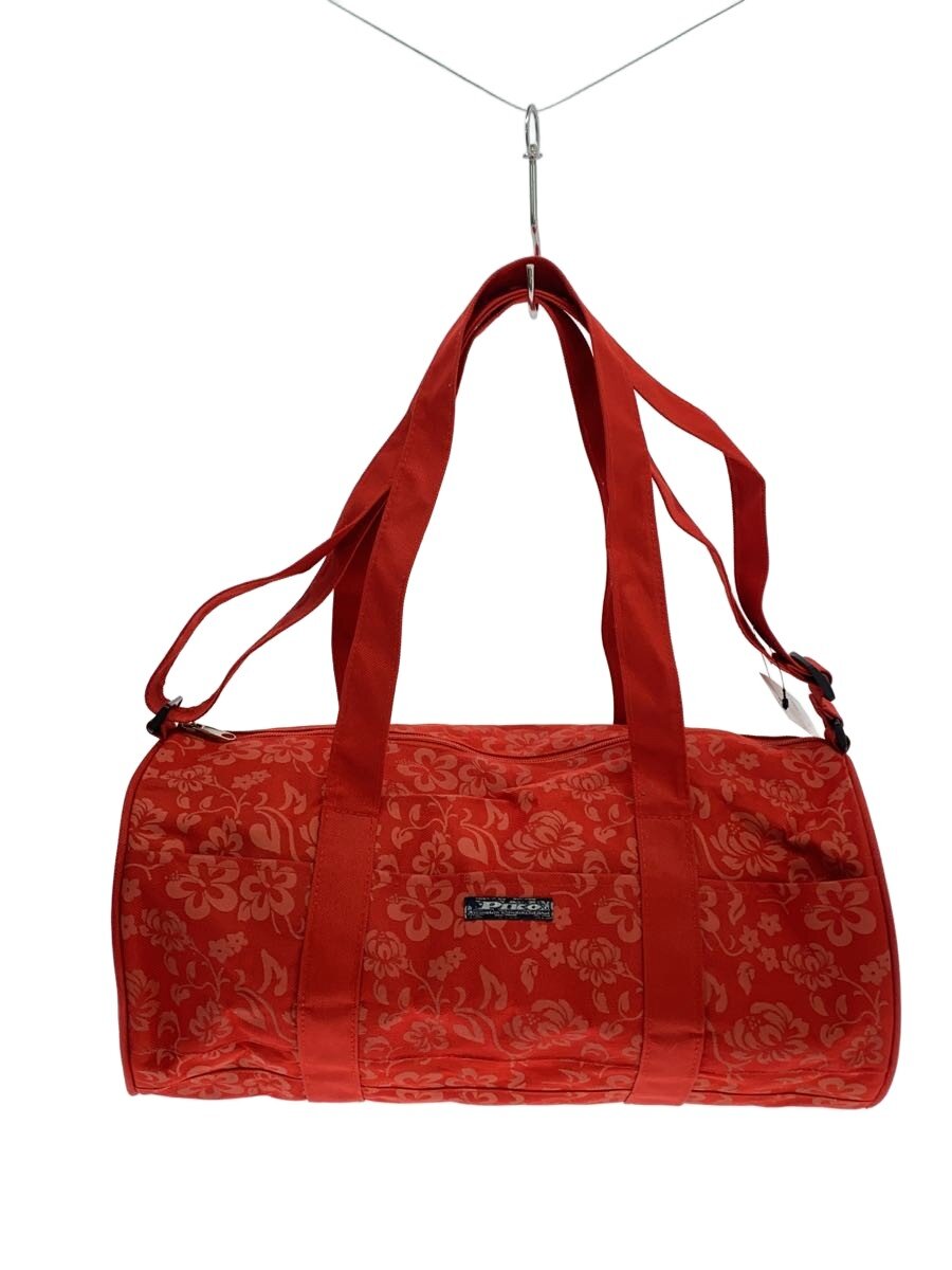 【中古】PIKO◆ボストンバッグ/--/RED/花柄【バッグ】