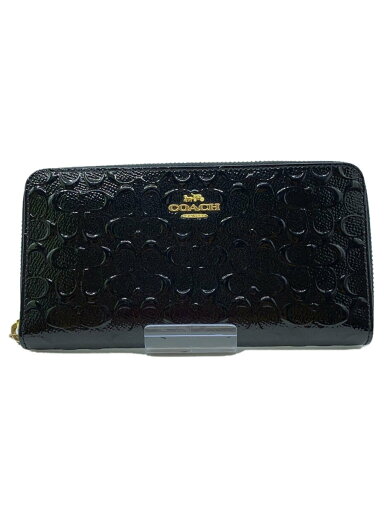 【中古】COACH◆長財布_シグネチャー/--/BLK/総柄/レディース【服飾雑貨他】 【中古】COACH◆長財布_シグネチャー/--/BLK/総柄/レディース【服飾雑貨他】