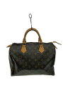 【中古】LOUIS VUITTON◆LOUIS VUITTON ルイヴィトン スピーディ30_モノグラム・キャンバス_BRW/M41526【バッグ】