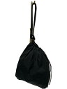 【中古】SPACE_SPACE SIDE ZIP BAG/バッグ/ナイロン/BLK/無地【バッグ】